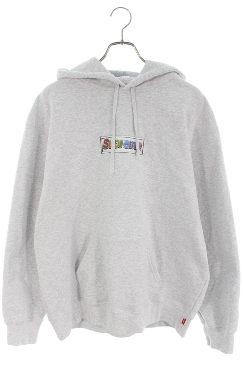 Supreme ダークグレー スウェット Lサイズ supreme 【LとXL】フーディーパーカーのサイズ感比較！