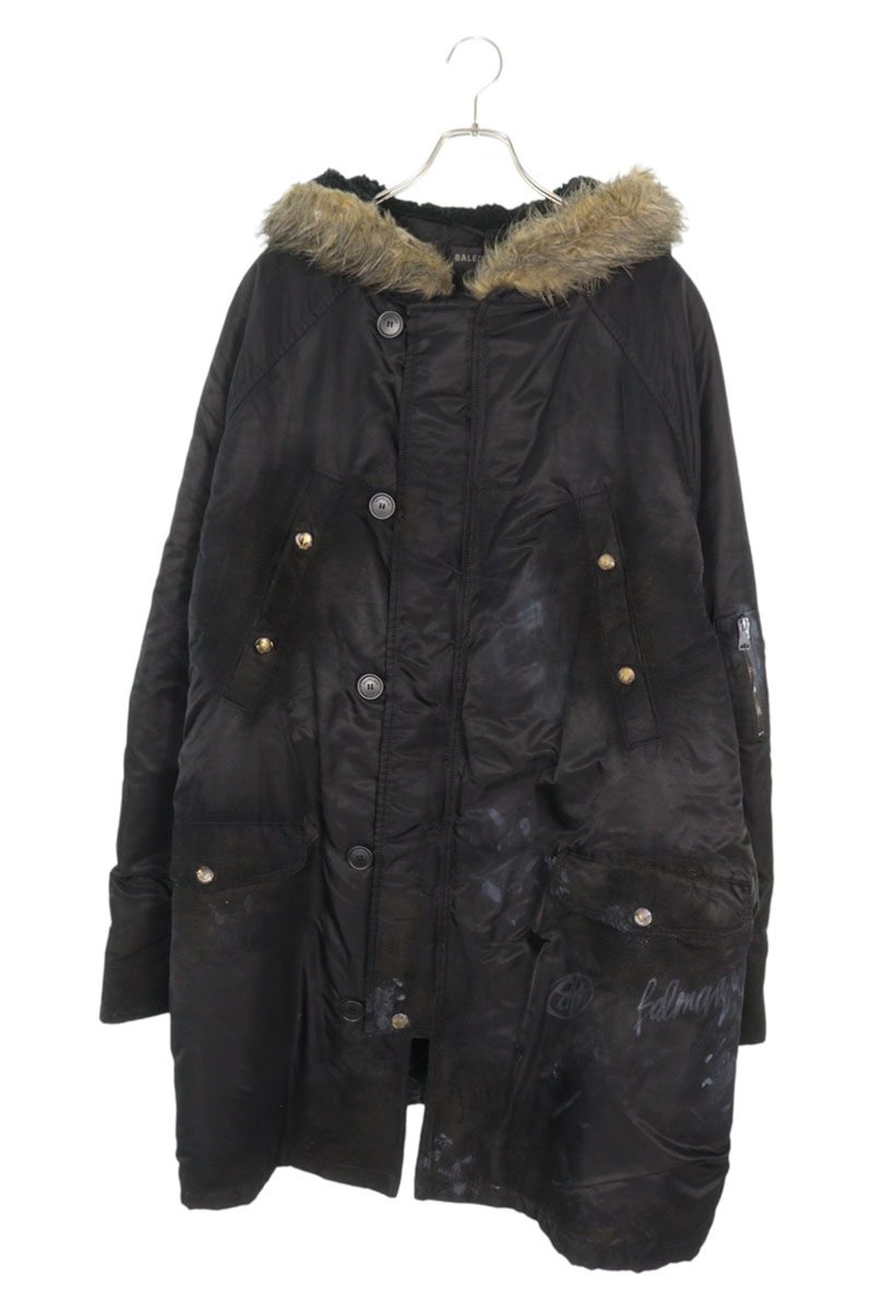 美品 BALENCIAGA ダッフルコート ネイビー サイズ50 美品 BALENCIAGA ダッフルコート ネイビー サイズ50 フェイク