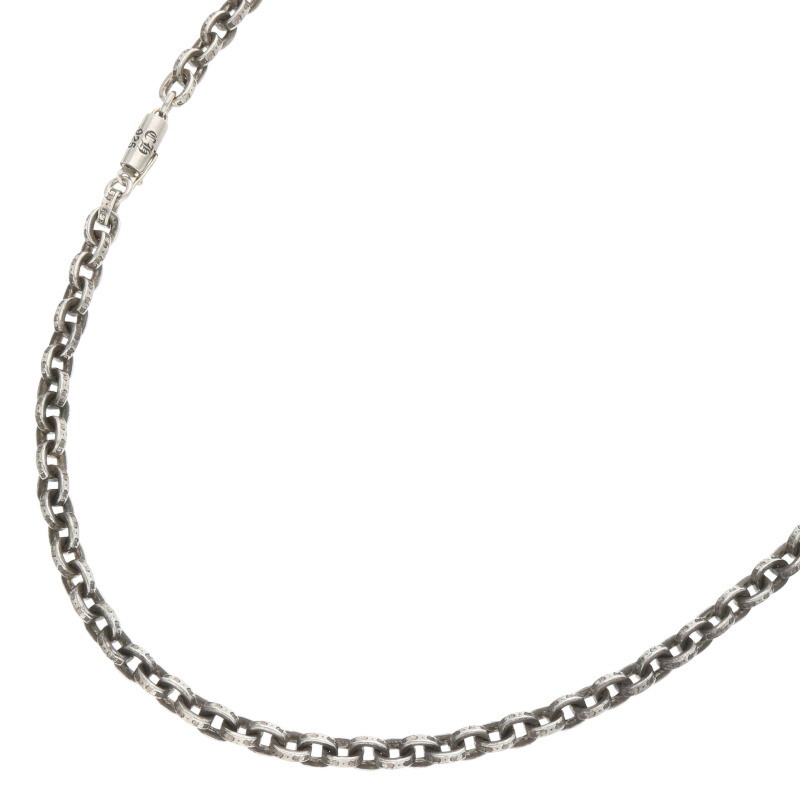 クロムハーツ Chrome Hearts　 サイズ:18inch PAPER CHAIN 18 ペーパーチェーン18inch シルバーネックレス(シルバー 35.58g)【802052】【OS06】【小物】【中古】bb389#rinkan*B