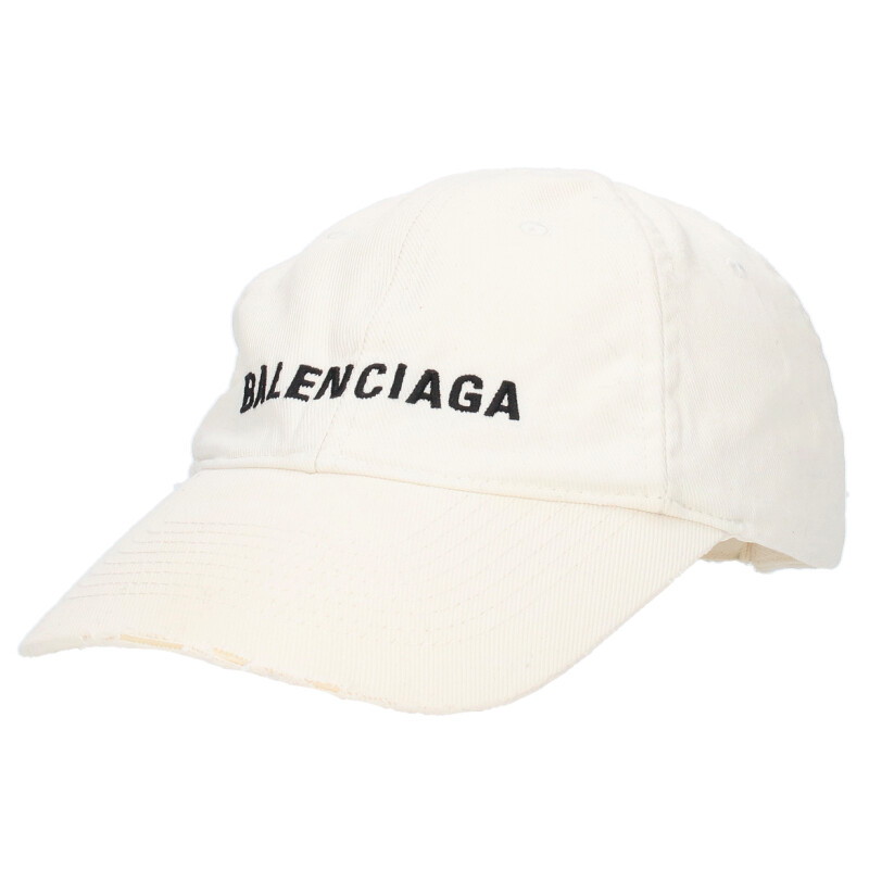 BALENCIAGA PARIS キャップ 白 Balenciaga White Paris Cap Balenciaga