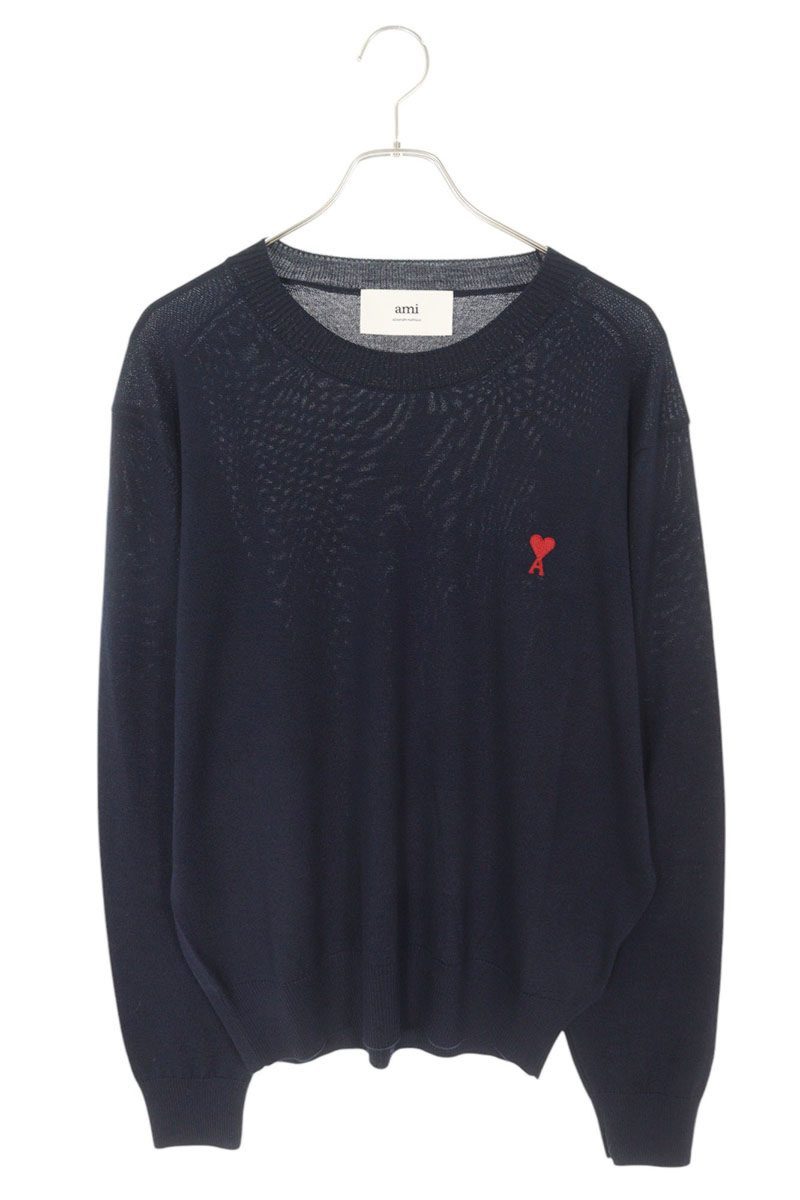 アミアレクサンドルマテュッシ AMI Alexandre Mattiussi 大きさ:XL  25SS  BFHKS111KN0025 430 ハート形A編み物(米国海軍)【729052】【OM10】【メンズ】【新古品】bb78#rinkan*N