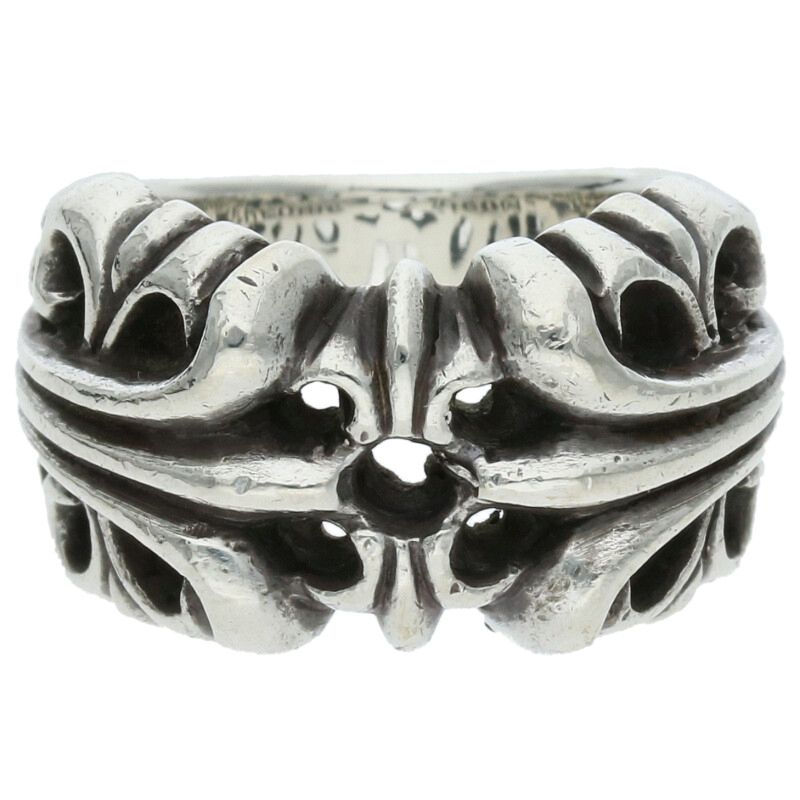 クロムハーツ Chrome Hearts　 サイズ:7.5号 K&T シルバーリング(シルバー 15.59g)【812052】【OS06】【小物】【中古】bb411#rinkan*B