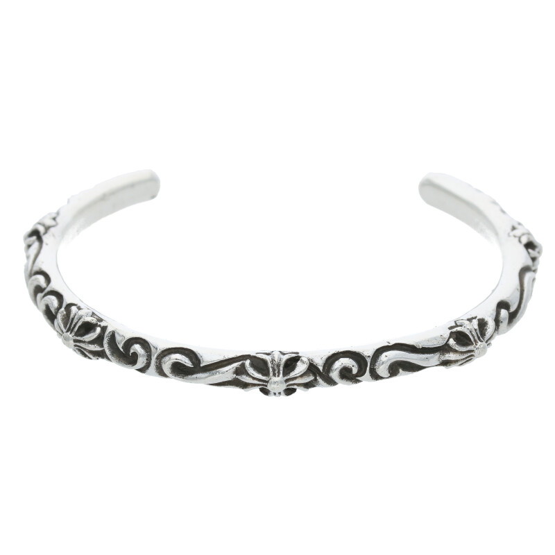 CHROME HEARTS ナロー V バンド CH プラス バングル クロムハーツカスタム ナローVバンド CHプラスバングル パヴェ