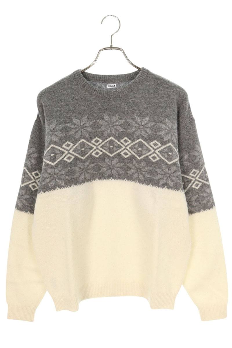 楽天市場】【中古】SEQUEL / シークエルSQ-23AW-KN-04 LOW GAUGE CREW