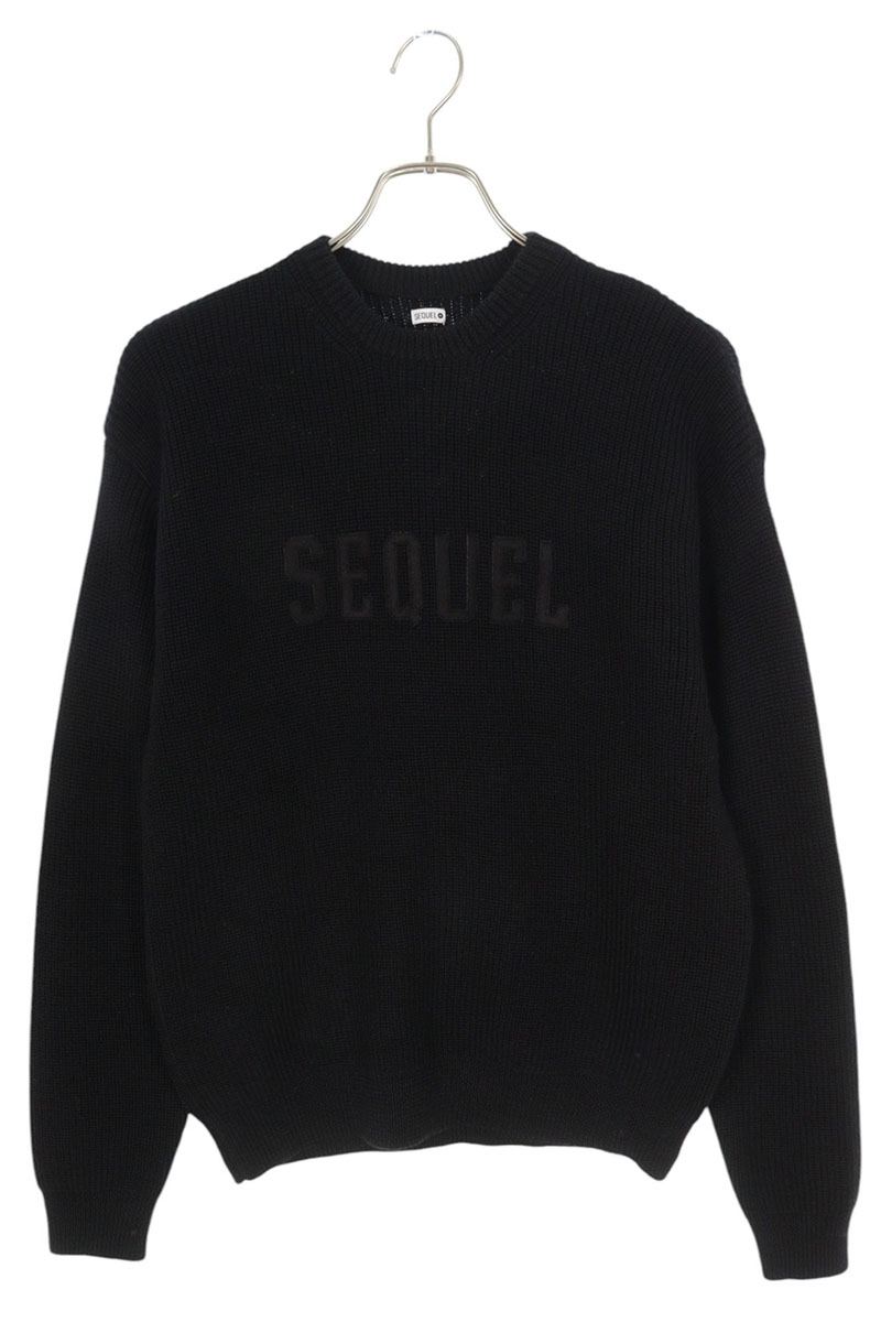 新品 sequel SQ-23AW-KN-06 Mサイズ　シークエル SEQUEL - SQ-23AW-KN-06 CREW NECK KNIT BLACK | River