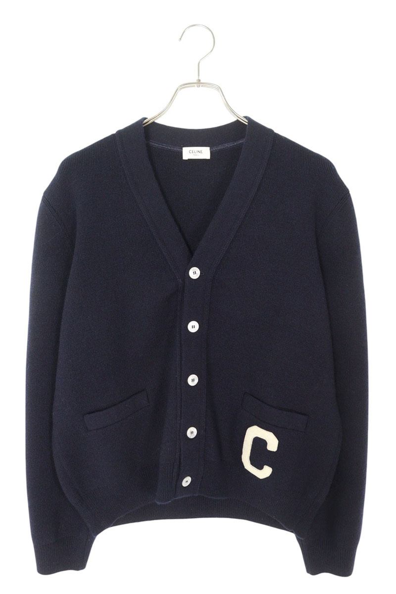 【CELINE（セリーヌ）バックロゴカーディガン23AW（XS／オーバーサイズ） CELINE（セリーヌ）バックロゴカーディガン23AW（XS／オーバー