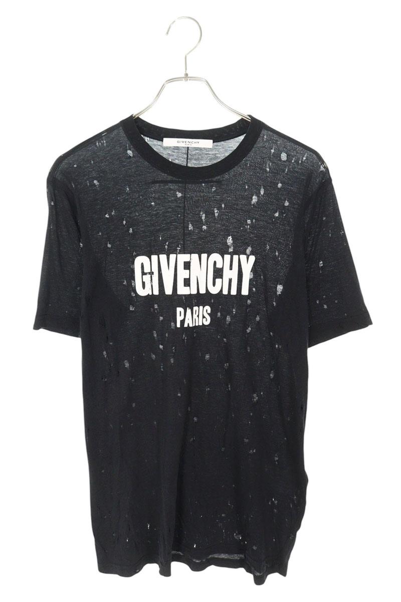 【GIVENCHY】23SS ロゴ レイヤード エフェクト ジャージ Tシャツ GIVENCHY】レイヤードエフェクト 刺繍入り ジャージー Tシャツ
