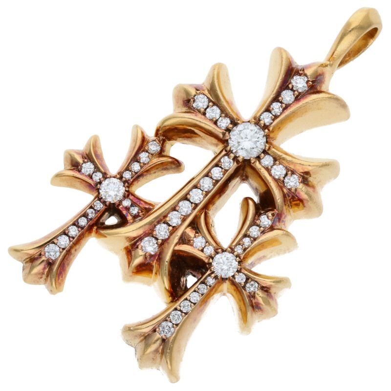 楽天市場】クロムハーツ Chrome Hearts 22K DBL CH CRS SML P D