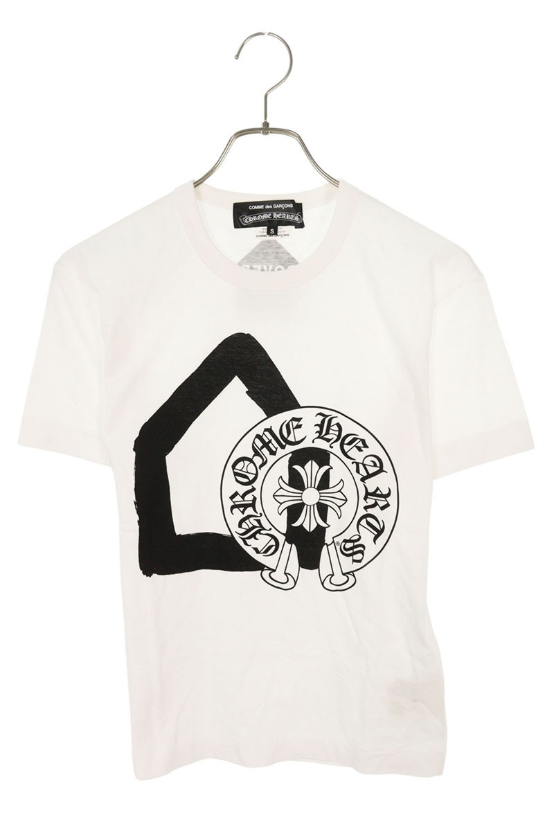 Chrome Hearts - CHROME HEARTS クロムハーツ ×COMME des GARCONS CH LOGO TEE コムデギャルソン DSM別注 スクロールラベルプリント 半袖Tシャツ カットソー ブラック レディース ZI-T003 楽天市場】CHROME HEARTS(クロムハーツ) サイズ:S ×COMME des