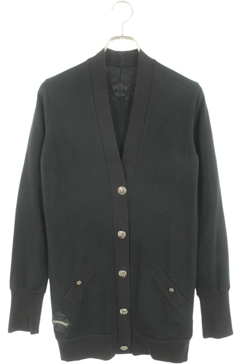 クロムハーツ　カーディガン CHROME HEARTS クロムハーツ 黒 ニット カーディガン | chromehearts