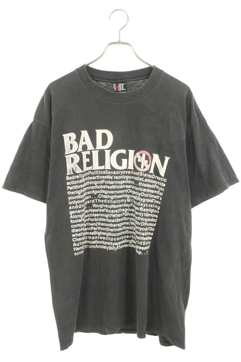 楽天市場】USA製 90s BAD RELIGION Message Print S/S Tee 黒 L