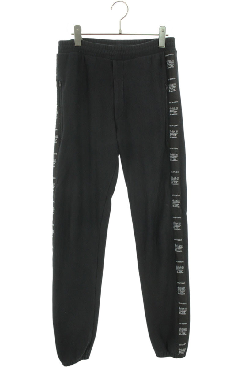楽天市場】VETEMENTS 2020AW Anarchy Gothic Logo Sweat Pant