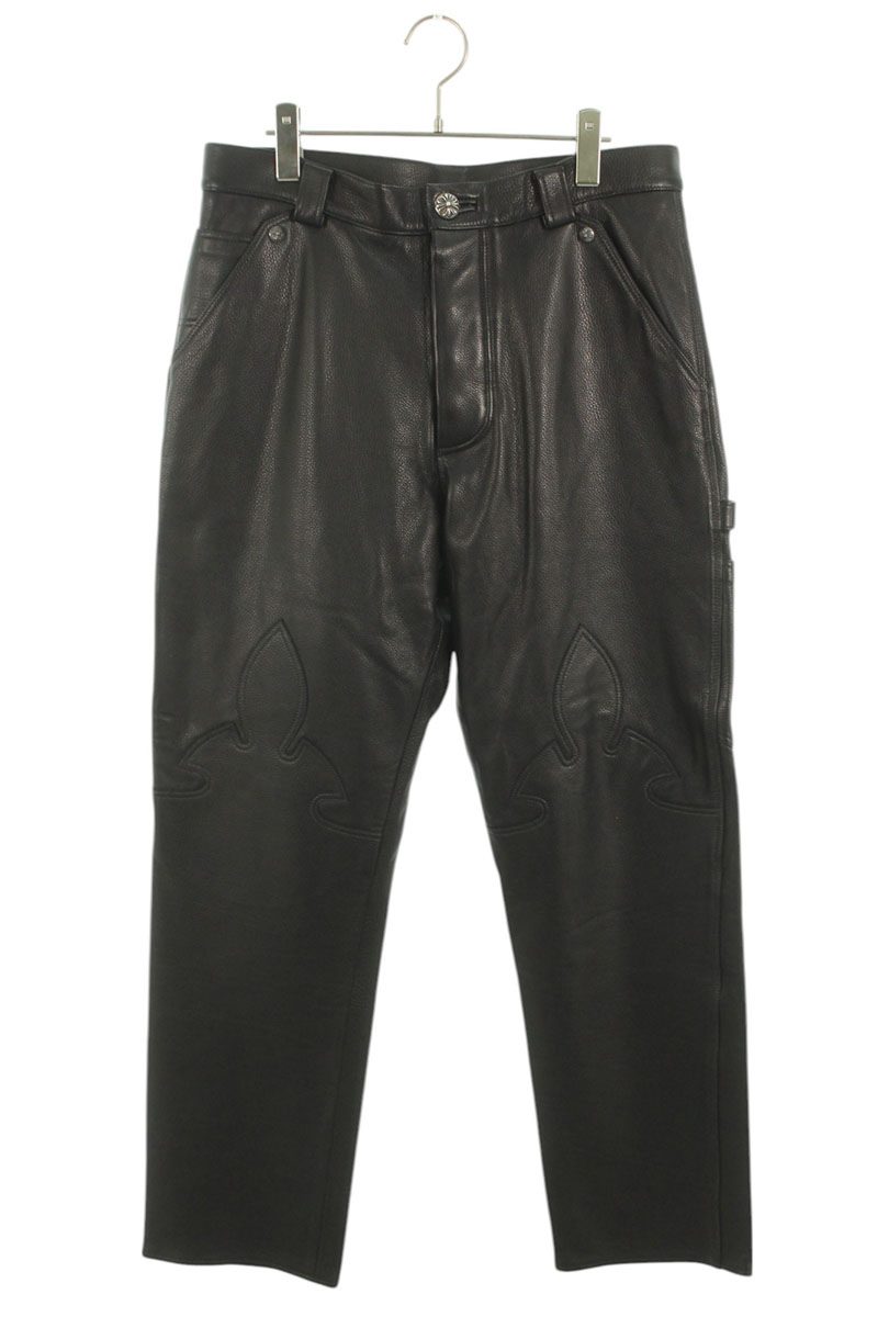 楽天市場】クロムハーツ Chrome Hearts サイズ:33×34 LTHR PANTS
