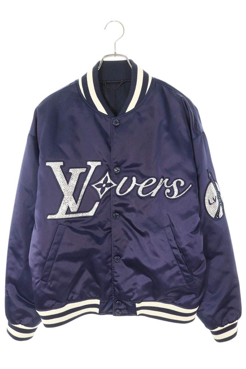 未使用級 ルイヴィトン バーシティ ジャケット スタジャン 52 XL org.jpg
