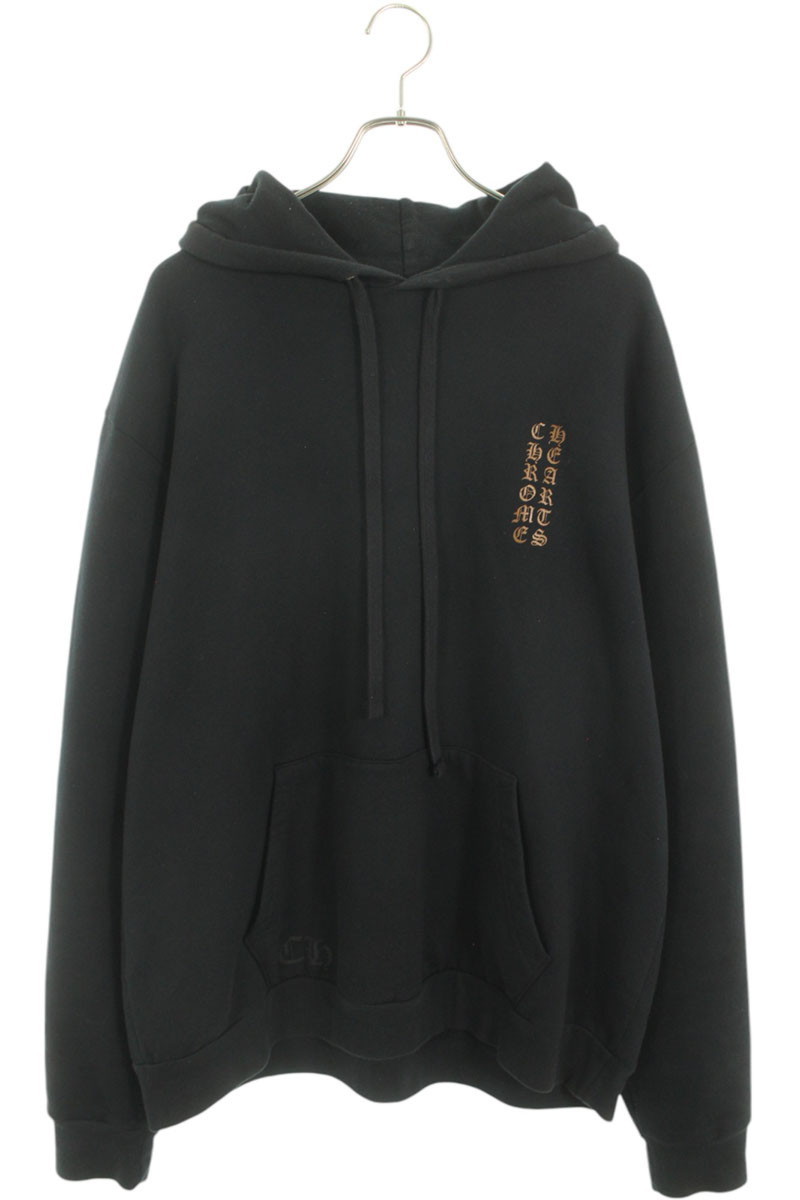 クロムハーツ Chrome Hearts　サイズ:L SWTSHRT PLVR アームロゴプリントプルオーバーパーカー(ブラック&times;ブラウン)【500152】【SS13】【メンズ】【中古】bb415#rinkan*B ｜RINKAN 83,188円