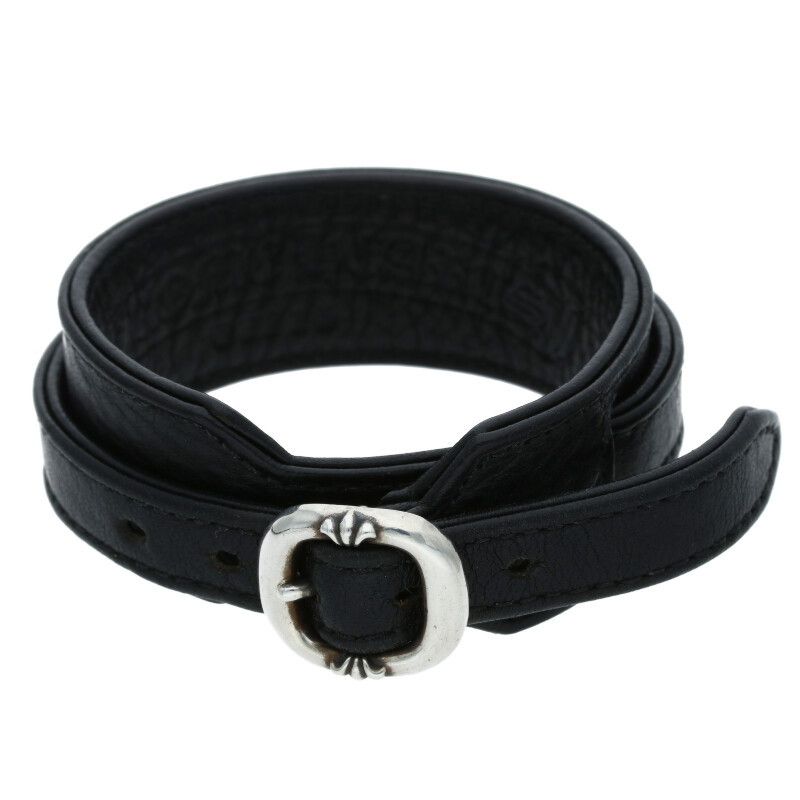 クロムハーツ ロックンロールレザーブレスレット Chrome Hearts - ☆クロムハーツ R&R ロックンロール