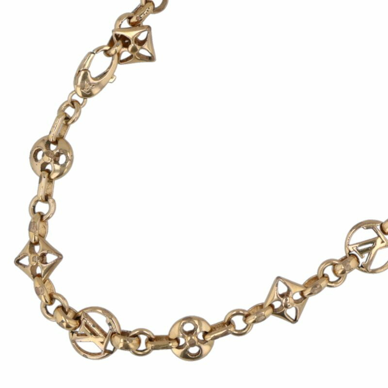 ルイヴィトン メンズ ネックレス チェーン モノグラム 美品 現行 LOUIS VUITTON ルイヴィトン ネックレス Louis Vuitton