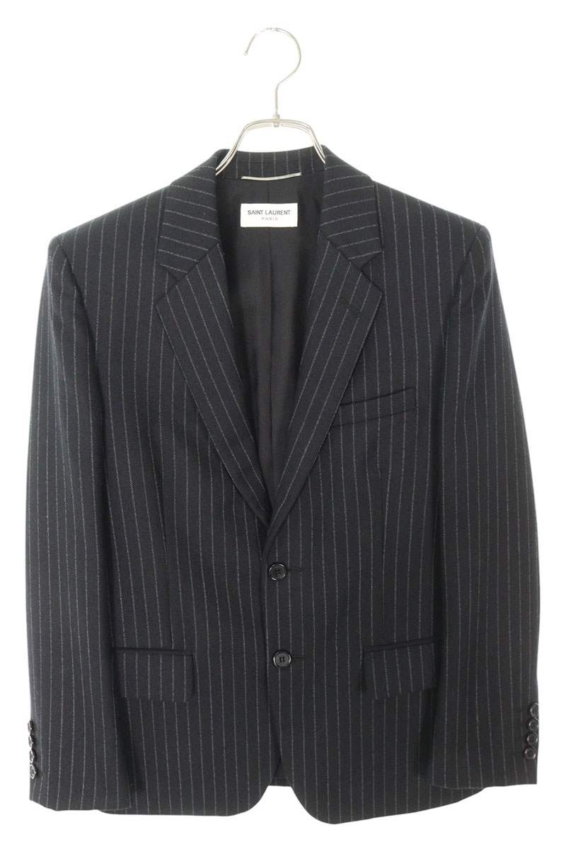 Saint Laurent ブラック コーデュロイ テーラードジャケット SAINT LAURENT ブラック コーデュロイ テーラードジャケット 44