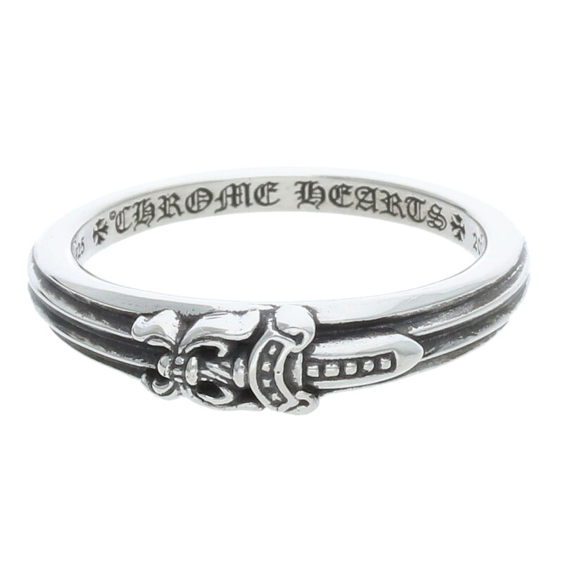 クロムハーツ Chrome Hearts　 サイズ:24号 BABY CLSC ベイビークラシックダガー シルバーリング(シルバー 5.87g)【823052】【GZ11】【小物】【中古】bb328#rinkan*A 118,910円