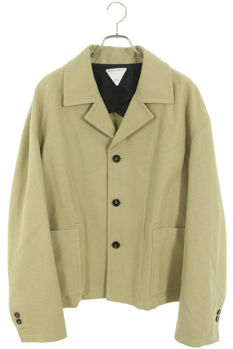 bottega venetaのコットンジャケットです　44 Bottega Veneta コットンツイル ショートジャケット サイズ44