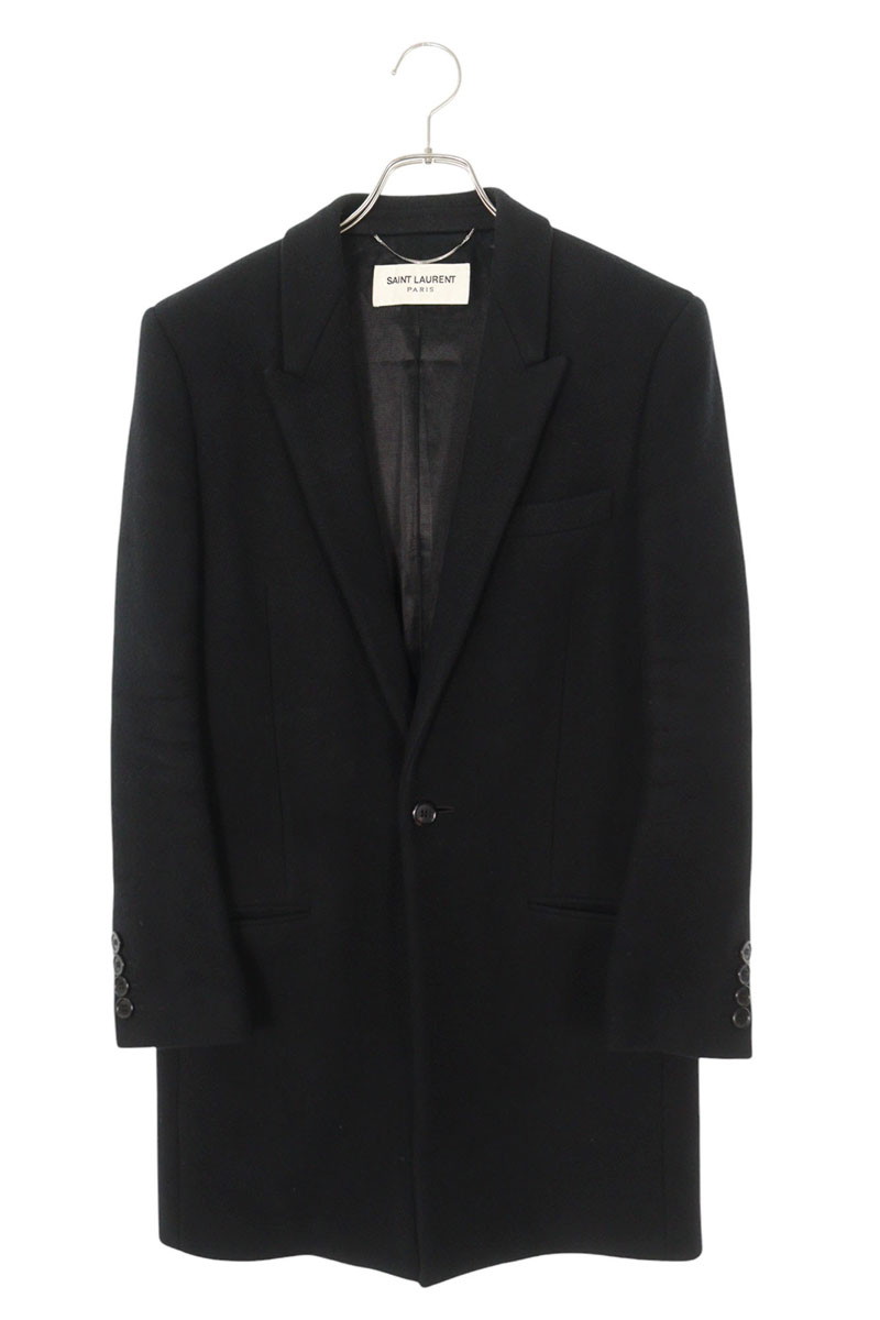 サンローランパリ 16AW ウール×ナイロン ピーコート 46 メンズ