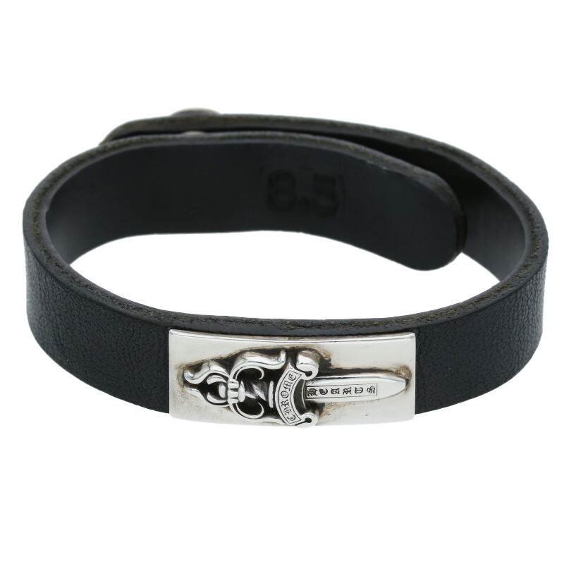 クロムハーツ　カフプレートダガー　レザーブレスレット 楽天市場】CHROME HEARTS DAGGER CUFF BRACELET BR1 クロム