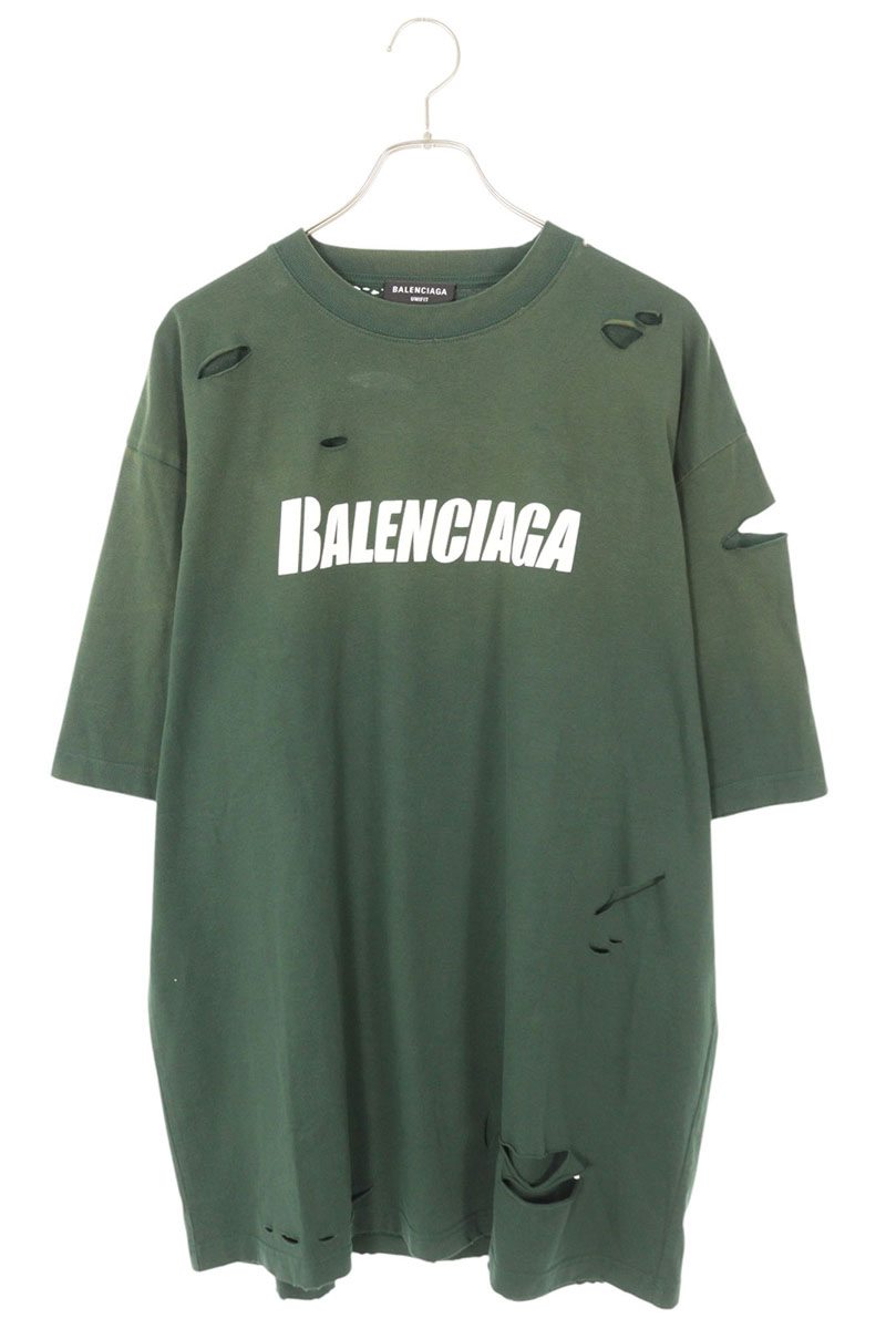 BALENCIAGA - 2018年製 バレンシアガ BBロゴ レインボー 刺繍 Tシャツ 半袖 バレンシアガ 22SS AUTHENTIC オーセンティック ロゴ刺繍 半袖T