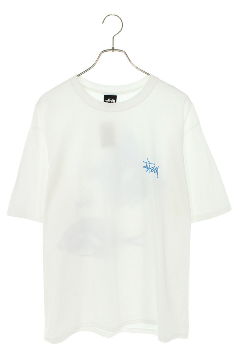 ステューシー STUSSY 大きさ:L  25SS  X-RAY FISHIN TEE レントゲンフィッシュプリントプルオーバー(白いこと)【213062】【SB01】【メンズ】【中古】bb127#rinkan*S