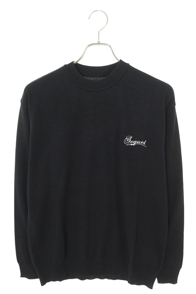 新品 sequel SQ-23AW-KN-06 Mサイズ　シークエル SEQUEL - SQ-23AW-KN-06 CREW NECK KNIT BLACK | River