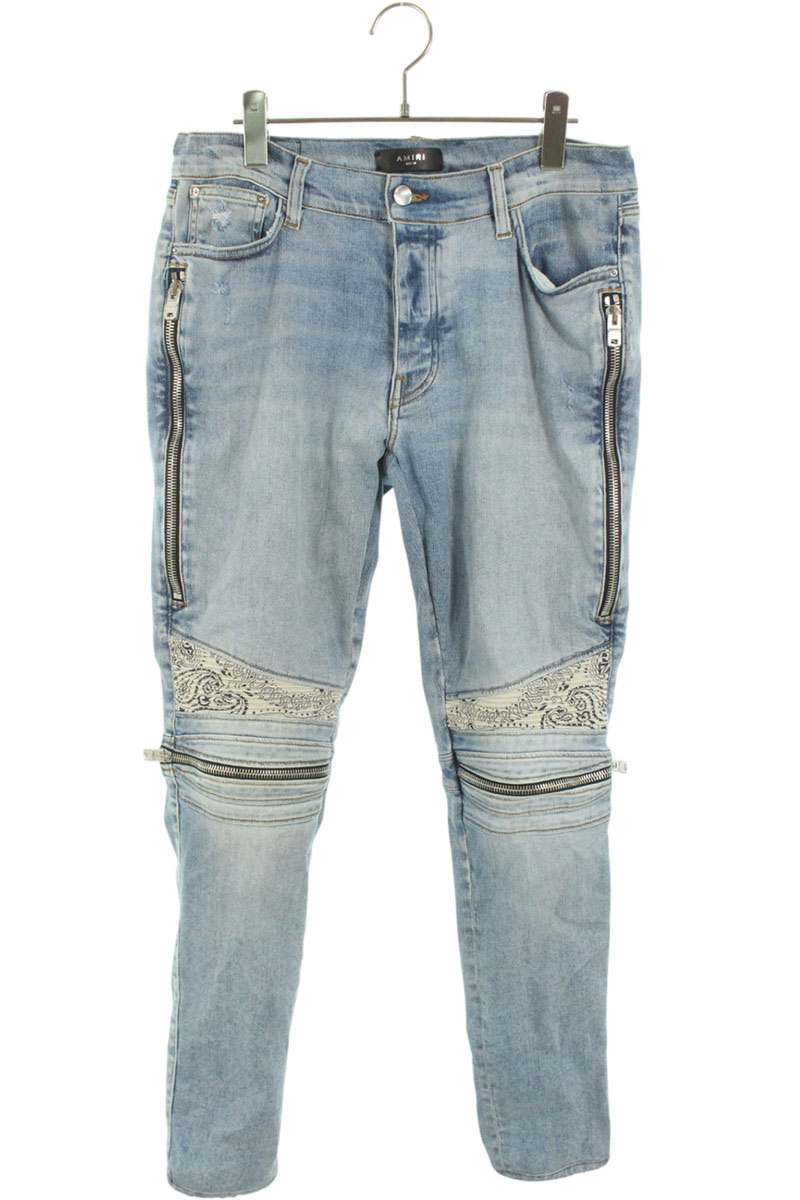 楽天市場】アミリ AMIRI サイズ:30インチ Leather Thrasher Jean