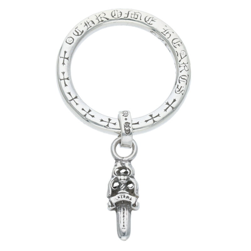 クロムハーツ Chrome Hearts　 サイズ:16号 NTFL W NTFL wダガーモチーフ シルバリング(シルバー 5.38g)【914052】【SJ02】【小物】【中古】bb17#rinkan*B