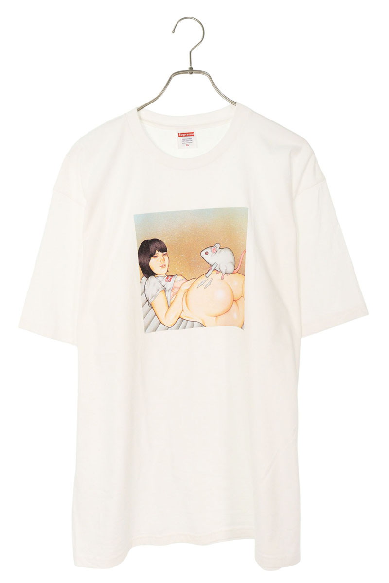 シュプリーム SUPREME 大きさ:XL  25SS  Mouse Tee 二十日鼠プルオーバー(白いこと)【215062】【SB01】【メンズ】【中古】bb51#rinkan*A