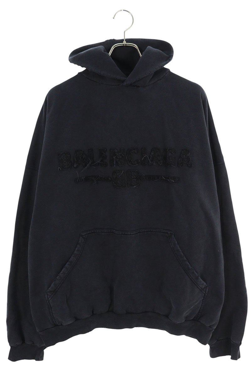 ●送料込●BALENCIAGA●Be Kind ヴィンテージ フーディ 関税・送料込 Balenciaga EMBROIDERED ZIP-UP パーカー