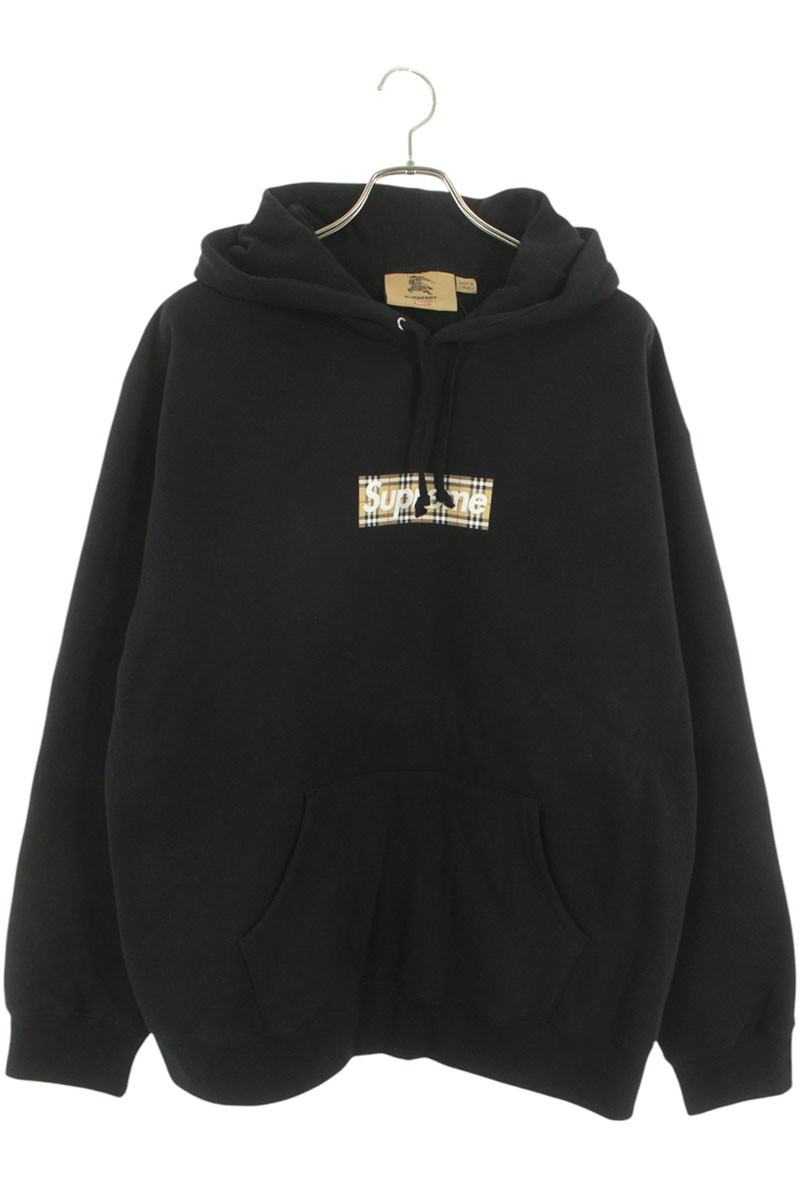 Burberry::パーカー:XL[RESALE] Burberry バーバリー ロゴ パーカー | ブラック | FARFETCH JP