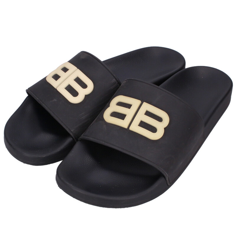 楽天市場】BALENCIAGA【バレンシアガ】POOL SLIDE RUBB LOGO