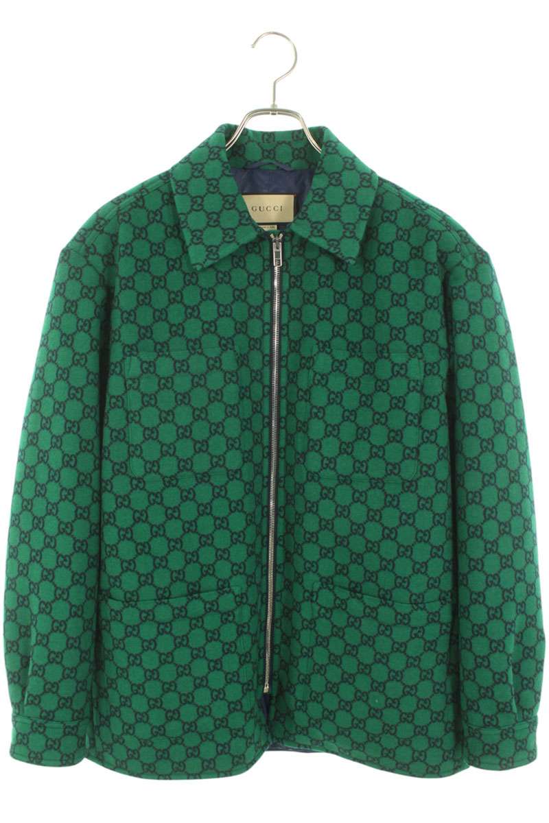 GUCCI グッチ スカジャン 緑 グレー 44 GUCCI グッチ スカジャン 緑 グレー 44 ジャケット・アウター