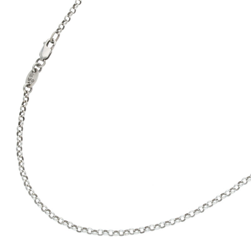 クロムハーツ Chrome Hearts　 サイズ:18inch NECKCHAIN R18 ロールチェーン18inch シルバーネックレス(シルバー 4.73g)【015052】【OS06】【小物】【中古】bb334#rinkan*B