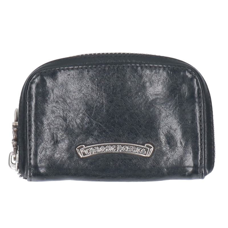 CHROME HEARTS コインケース ラウンド ジップ ブラック CHROME HEARTS クロムハーツ ラウンドファスナー コインケース