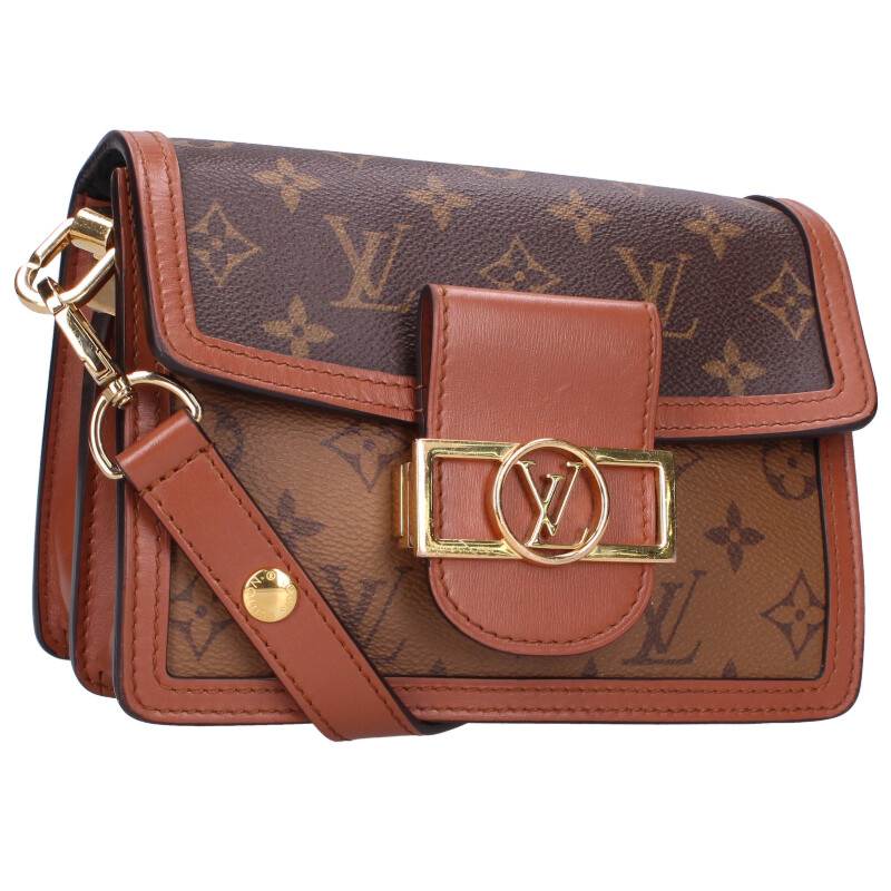 ルイヴィトン LOUISVUITTON　 M45959 ドーフィーヌ MINI モノグラムショルダーバッグ(ブラウン×ベージュ)【405052】【SB01】【小物】【中古】bb205#rinkan*B