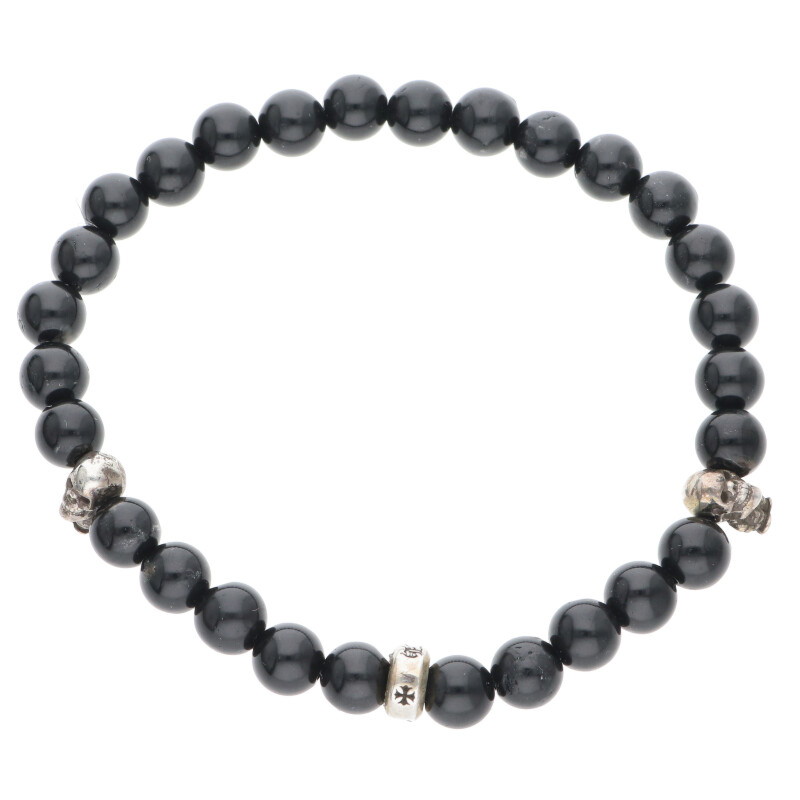 クロムハーツ ブラックビーズ ブレスレット 6mm BEAD6mmブラックビーズブレスレット | Chrome Hearts