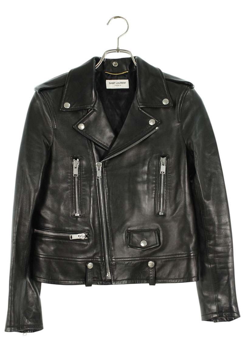 期間限定7/4までサンローランSAINT LAURENT レザーラペルコート44 modescape_rc-itjni3urb9ne-wes7