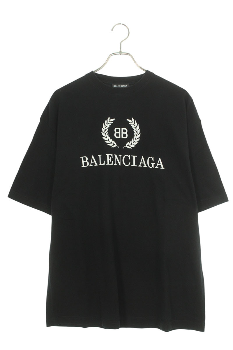 バレンシアガ 3B以上のTシャツ、液化、ブラックウォッシュ Balenciaga 3B Liquified Oversize t-shirt | Black | FARFETCH