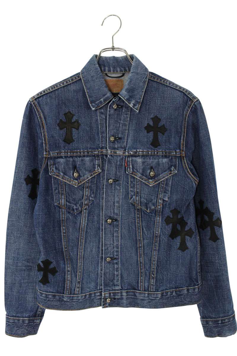【CHROME HEARTS】ヘザー フォティ ジップアップ ジャケット クロムハーツ パーカー コットン サイズM ブラック SAILIN ON