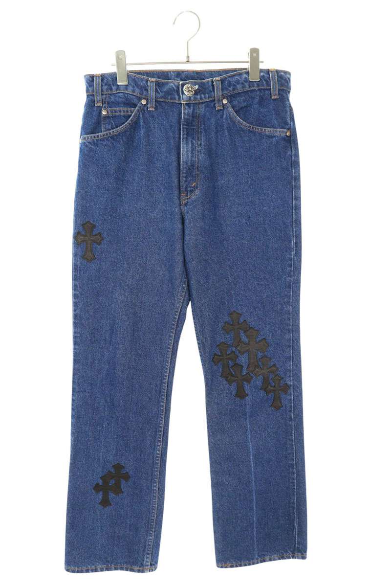 【34】希少クロムハーツ ハーフデニム 34 インチ Chrome Hearts - 34 クロムハーツ ハーフパンツ の通販 by