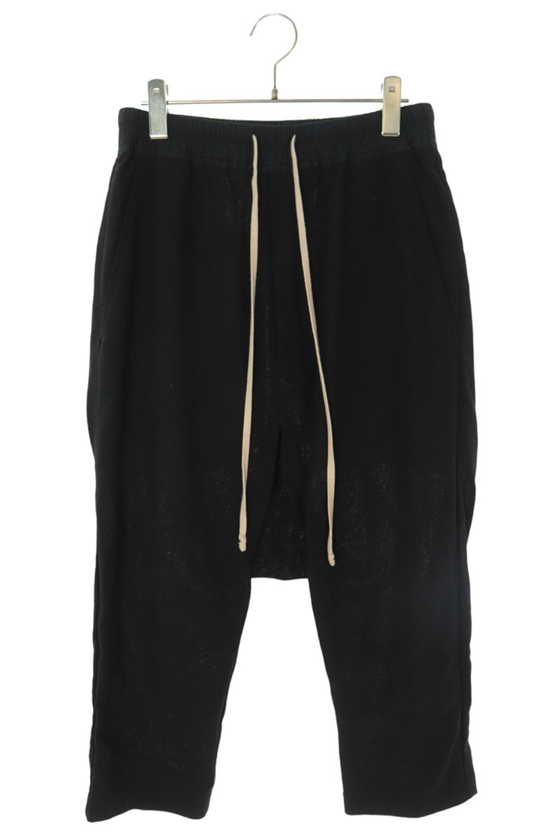 Rickowens サルエルパンツ RICK OWENS(リックオウエンス) ドローストリングサルエルパンツ