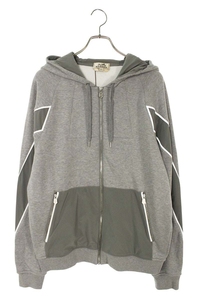 楽天市場】HERMES Run H Zipped Hooded Sweater エルメス ランH