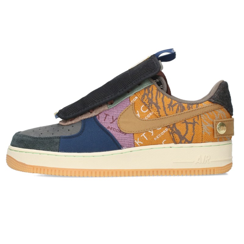 ナイキ NIKE　 サイズ:28cm AIR FORCE 1 LOW CACTUS JACK CN2405-900 エアフォースワンローカクタスジャックスニーカー(ブラウン調×ネイビー×ブラック)【525052】【BS55】【メンズ】【小物】【中古】bb334#rinkan*S