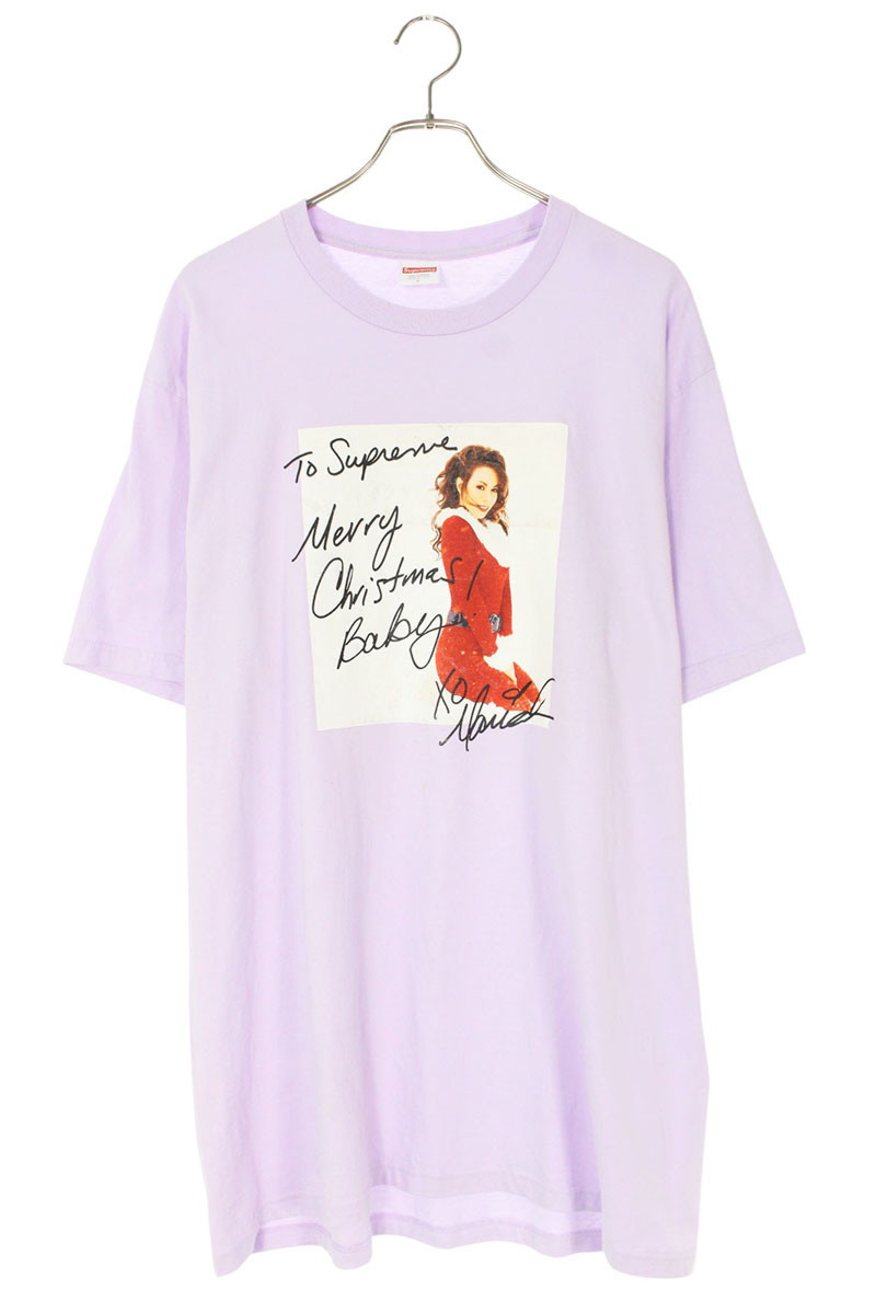 シュプリーム SUPREME 大きさ:L  20AW  Mariah Carey Tee マライアキャリーフォトプリントプルオーバー(パープル)【215062】【OM10】【メンズ】【中古】bb378#rinkan*B
