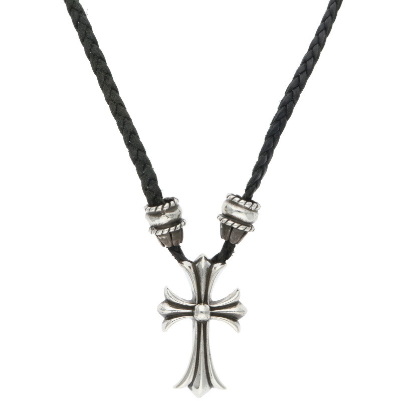 CHROME HEARTS スモールCHクロス クリンプト レザーブレイド Chrome Hearts - CHROME HEARTS クロムハーツ CH CRS SML CL スモール