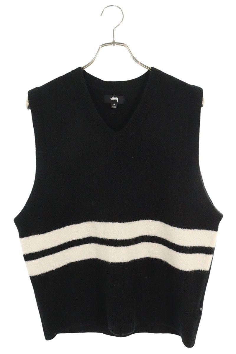stussy ニットベスト Mサイズ STUSSY ステューシー ニットベスト - メルカリ